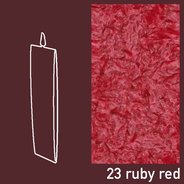 Kerze-Objektkerze-Amabiente-Stearin Kerze- Kore -Kerze rubin rot