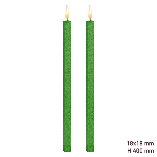 Kerze-Stabkerze-Amabiente-Stearin Kerze-Kerze grün blattgrün